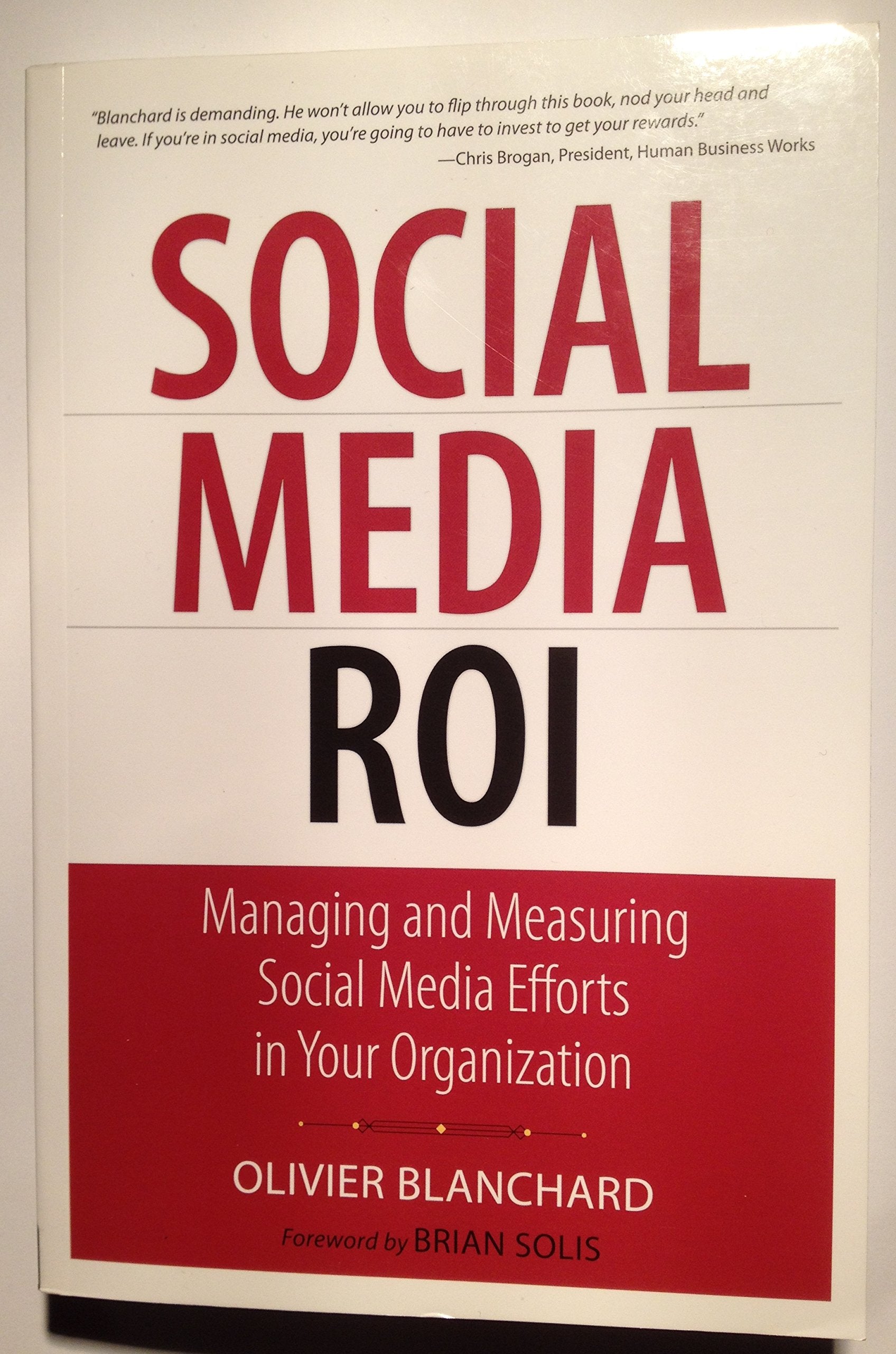 Social Media Roi: Managing and Measuring Social Media Efforts in Your Organization