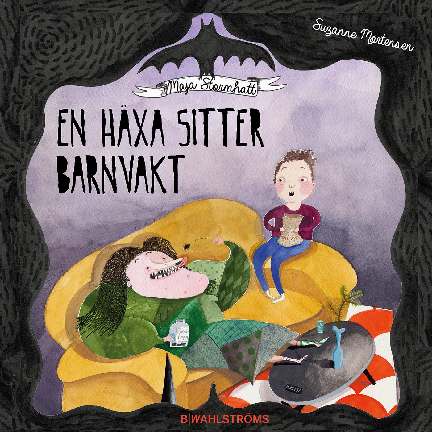 En häxa sitter barnvakt